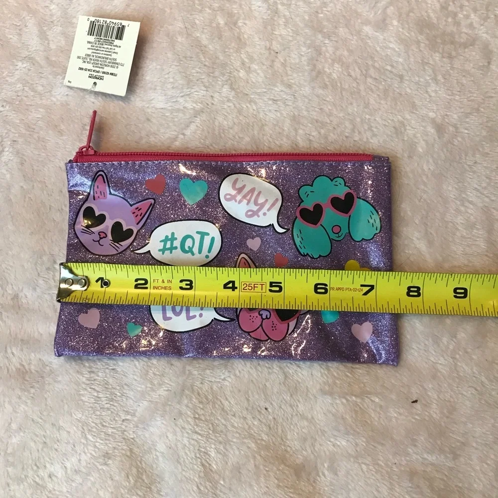 ✨✨5/$10✨✨ Dogs Pets Cat Pencil Pouch makeup bag 2018 Horizon Group USA New